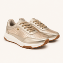 TENIS CUERO DORADOS SUELA DEPORTIVA CÓDIGO 2001