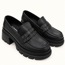 MOCASIN CUERO NEGRO PLATAFORMA CÓDIGO 889