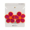 ARETES FLOR FUCSIA CÓDIGO 9109