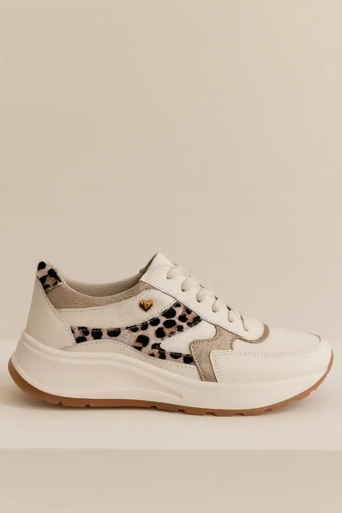 TENIS CUERO ANIMAL PRINT
