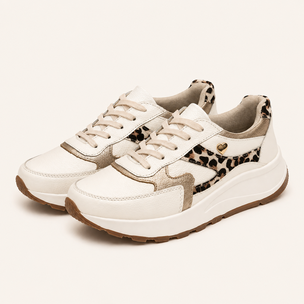 TENIS DE CUERO ANIMAL PRINT CÓDIGO 2012