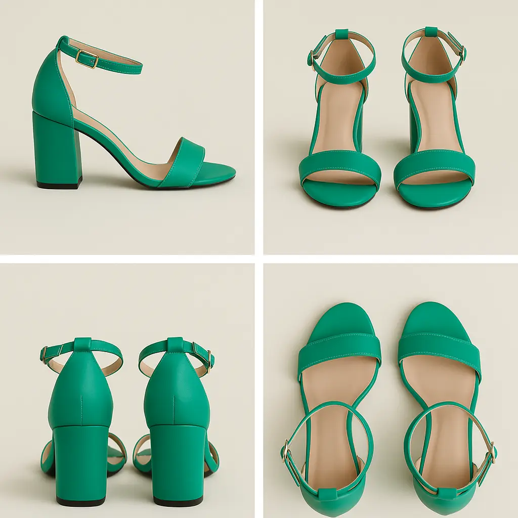 SANDALIAS VERDES TACÓN 7/5 PROMOCIÓN