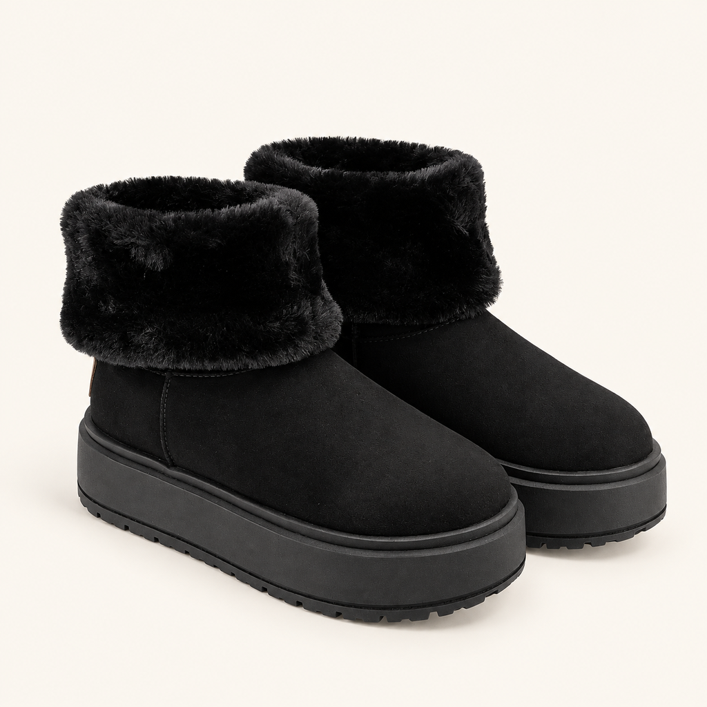 BOTA PELUCHE INVIERNO NEGRAS CÓDIGO 1013