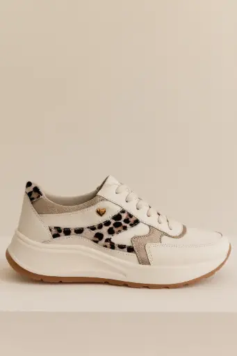TENIS CUERO ANIMAL PRINT